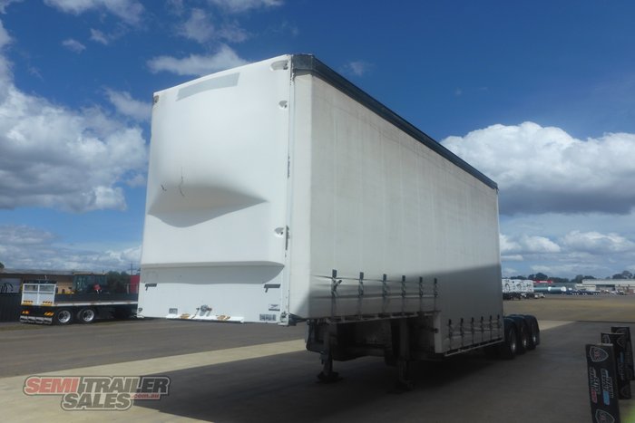 2003 Vawdrey 12 Pallet Dropdeck Curtainsider A Trailer with Mezz - RENTAL
