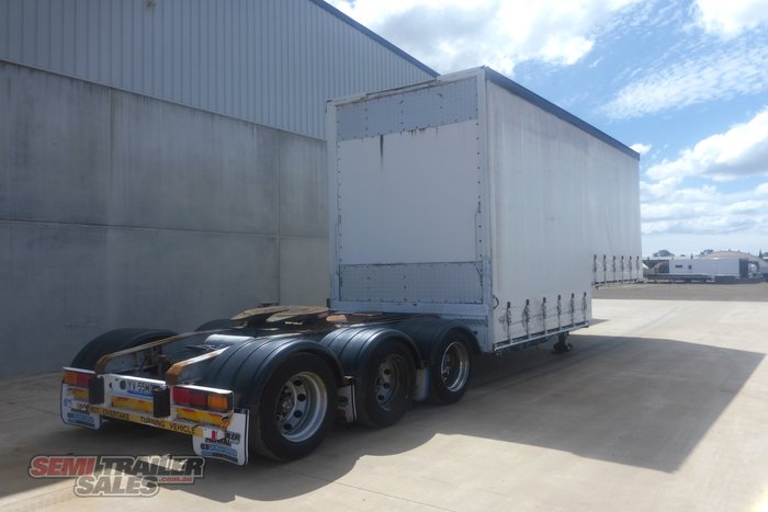 2003 Vawdrey 12 Pallet Dropdeck Curtainsider A Trailer with Mezz - RENTAL