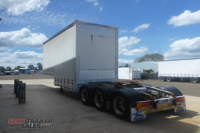 2003 Vawdrey 12 Pallet Dropdeck Curtainsider A Trailer with Mezz - RENTAL