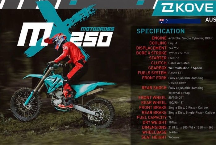 2026 Kove MX250R