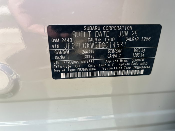 2025 SUBARU FORESTER