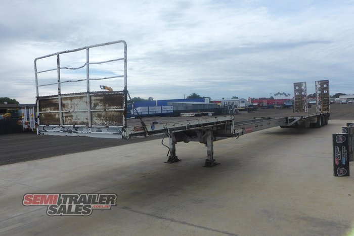 2009 Barker 45FT-70FT Dropdeck Extendable with Ramps