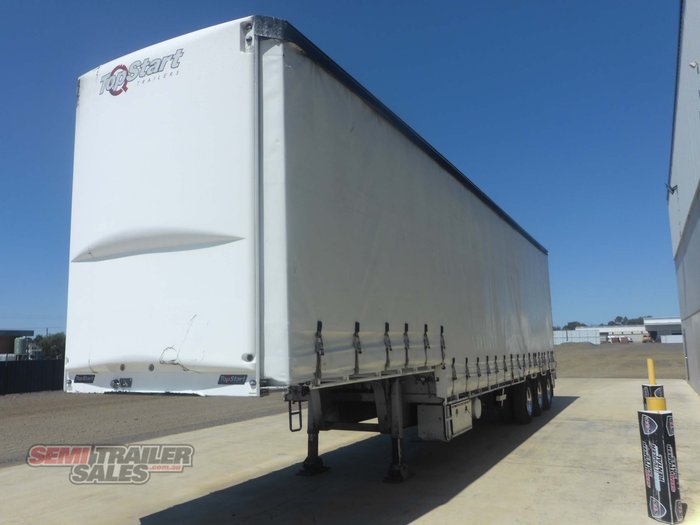 2010 Topstart 22 Pallet Dropdeck Curtainsider with Mezz