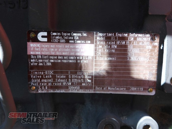 1983 Custom Lusty Vacuum Suction Tanker (2005 Vacuum Tank)
