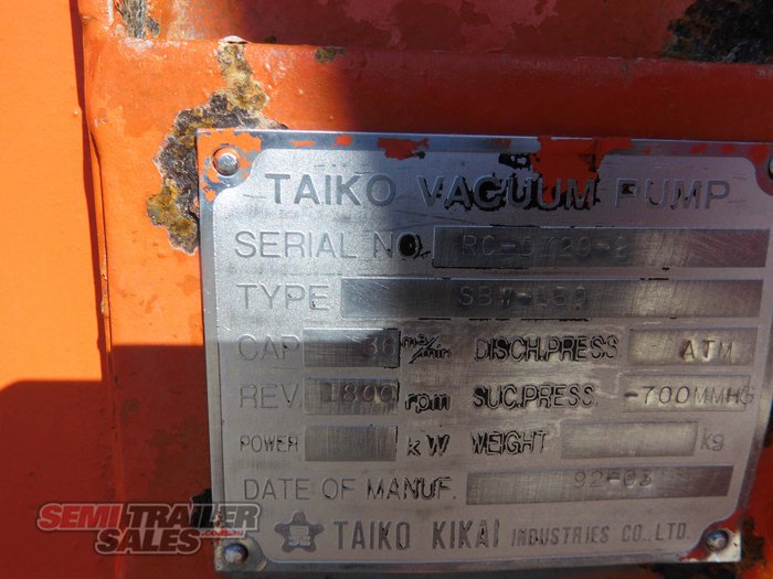 1983 Custom Lusty Vacuum Suction Tanker (2005 Vacuum Tank)