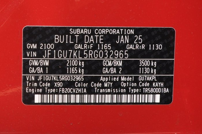 2025 Subaru Crosstrek MY24 Subaru Crosstrek 2.0 S AWD CVT (GU7AKPL/S)