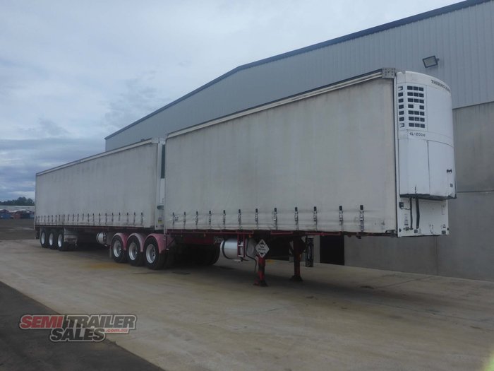 2006 Vawdrey 34 Pallet Refrigerated Curtainsider B Double Set