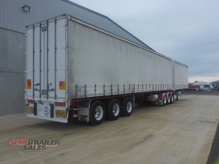 2006 Vawdrey 34 Pallet Refrigerated Curtainsider B Double Set