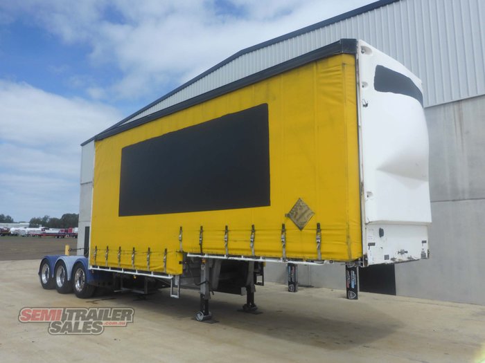 2005 Vawdrey 12 Pallet Dropdeck Curtainsider A Trailer with Mezz