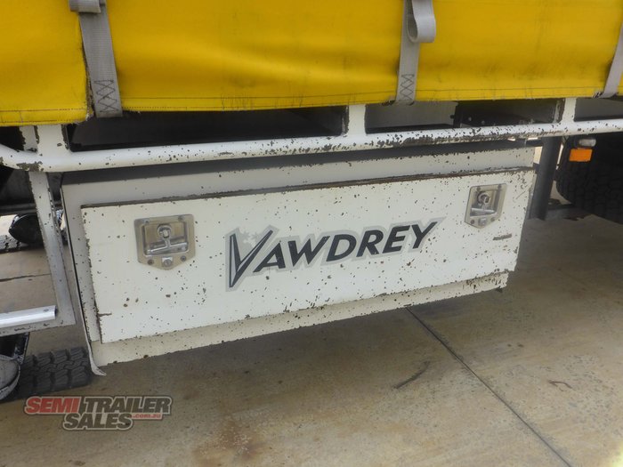 2005 Vawdrey 12 Pallet Dropdeck Curtainsider A Trailer with Mezz