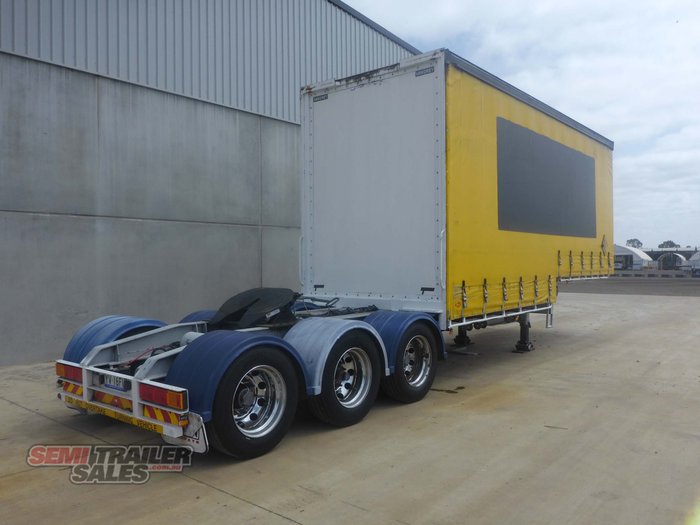 2005 Vawdrey 12 Pallet Dropdeck Curtainsider A Trailer with Mezz