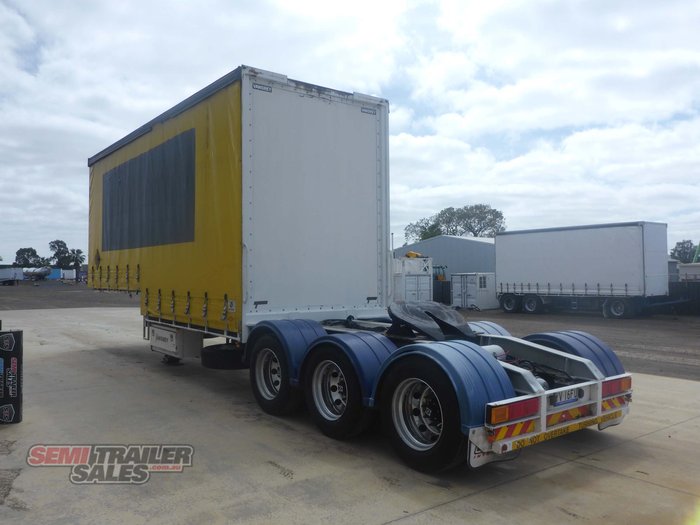2005 Vawdrey 12 Pallet Dropdeck Curtainsider A Trailer with Mezz