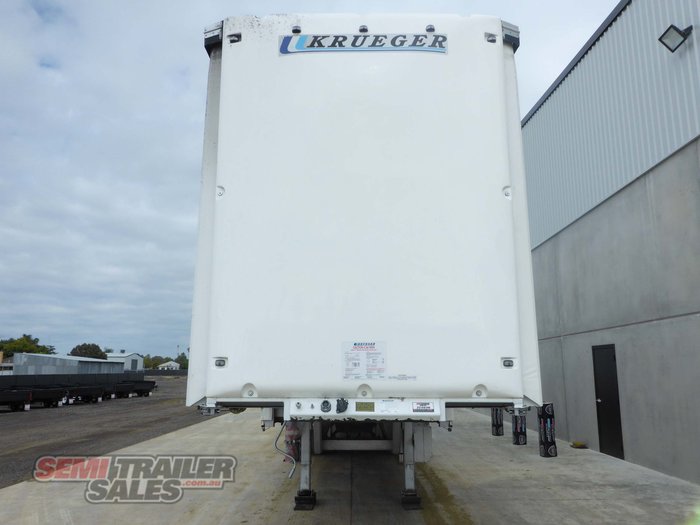 2021 Krueger 34 Pallet Dropdeck Curtainsider B Double Set with Mezz