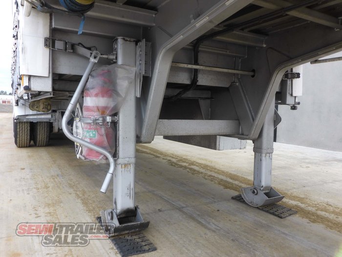 2021 Krueger 34 Pallet Dropdeck Curtainsider B Double Set with Mezz