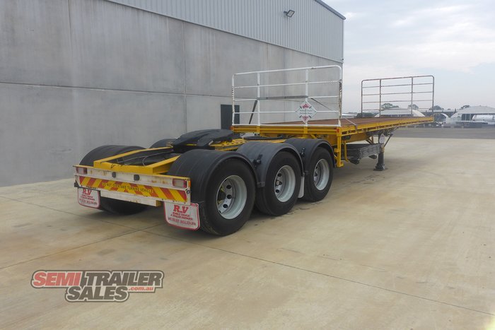 1996 Krueger 12 Pallet Flat Top A Trailer