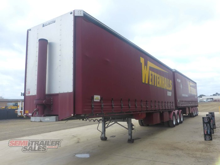 2009 Lusty Tipping Curtainsider B Double Set Grain Chassis Tippers