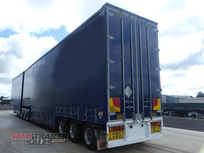 2018 Barker 34 Pallet Double Dropdeck Curtainsider B Double Set