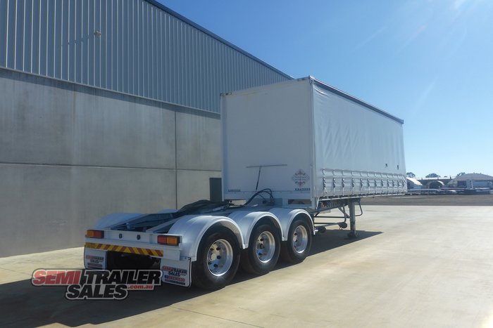 2020 Krueger 12 Pallet Flat Top Curtainsider A Trailer