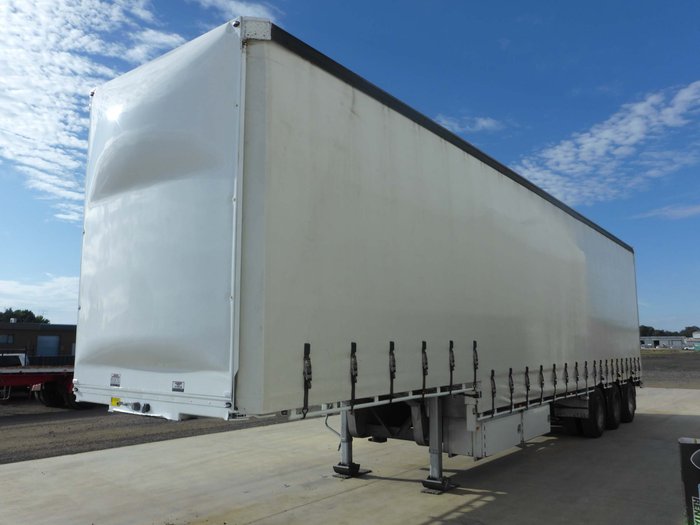 2006 Barker 22 Pallet Dropdeck Curtainsider with Mezz 