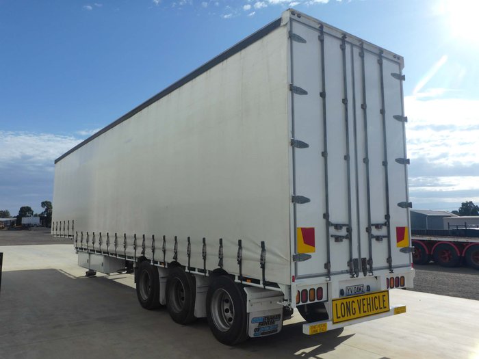 2006 Barker 22 Pallet Dropdeck Curtainsider with Mezz 