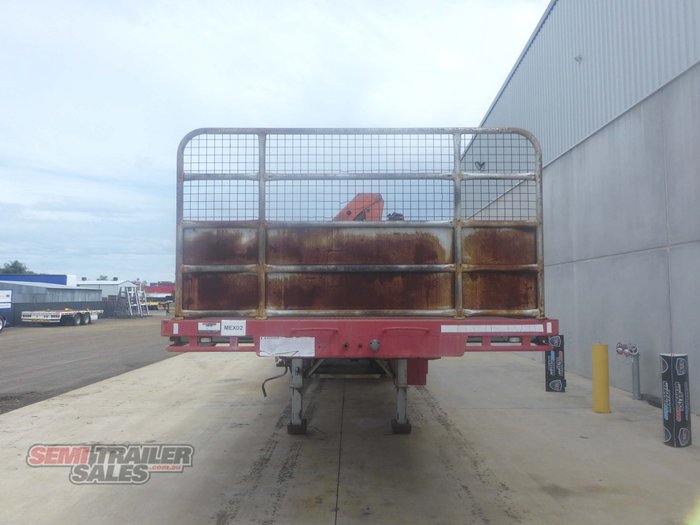 2006 Krueger 44FT Flat Top with Mid Mount Palfinger Crane