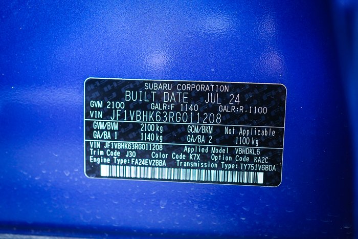 2024 Subaru WRX