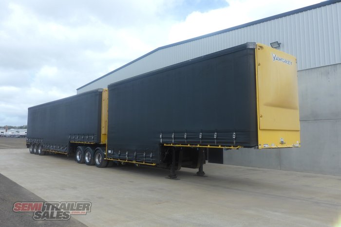 2011 Vawdrey 34 Pallet Double Drop Curtainsider B Double Set with Mezz