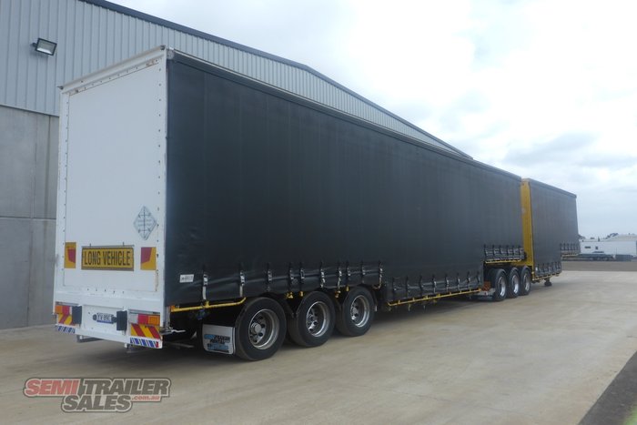 2011 Vawdrey 34 Pallet Double Drop Curtainsider B Double Set with Mezz