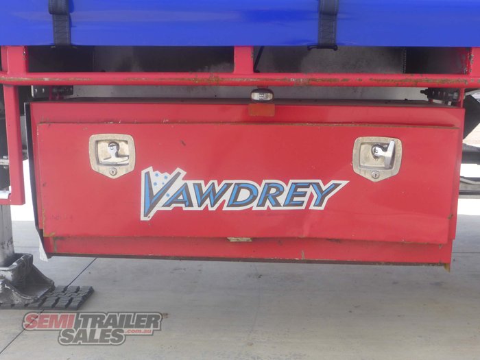 2014 Vawdrey 2015 and 2014 Vawdrey 34 Pallet Dropdeck Curtainsider B Double Set with Mezz