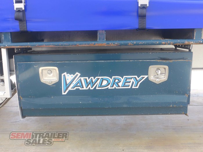 2014 Vawdrey 2015 and 2014 Vawdrey 34 Pallet Dropdeck Curtainsider B Double Set with Mezz