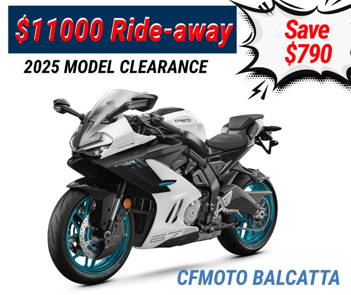 2025 cfmoto 675SR-R NEBULA WHITE