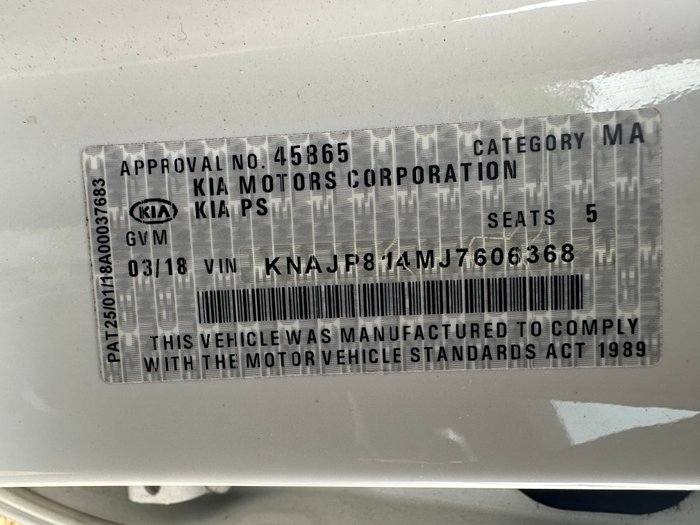 2018 Kia Soul Si PS MY18 White