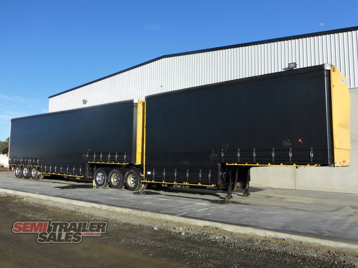 2011 Vawdrey 34 Pallet Double Drop Curtainsider B Double Set with Mezz