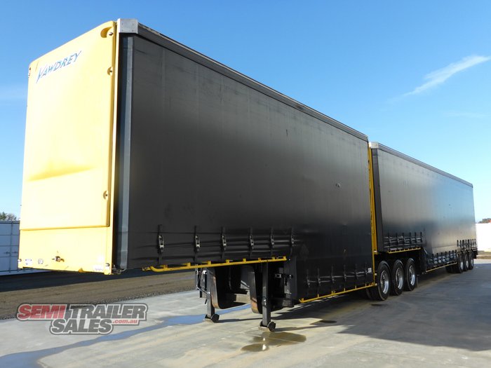 2011 Vawdrey 34 Pallet Double Drop Curtainsider B Double Set with Mezz