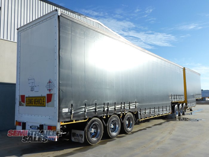2011 Vawdrey 34 Pallet Double Drop Curtainsider B Double Set with Mezz