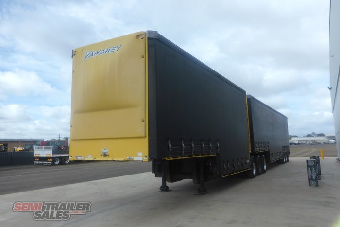 2011 Vawdrey 34 Pallet Double Drop Curtainsider B Double Set with Mezz
