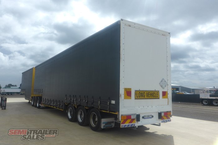 2011 Vawdrey 34 Pallet Double Drop Curtainsider B Double Set with Mezz