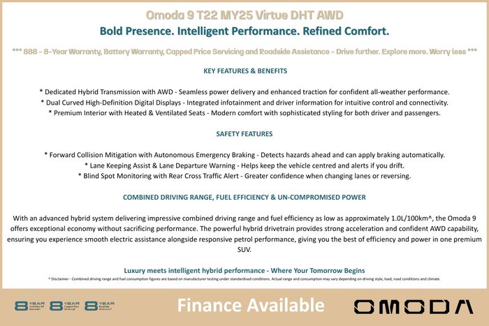 2025 Omoda Omoda 9 Virtue