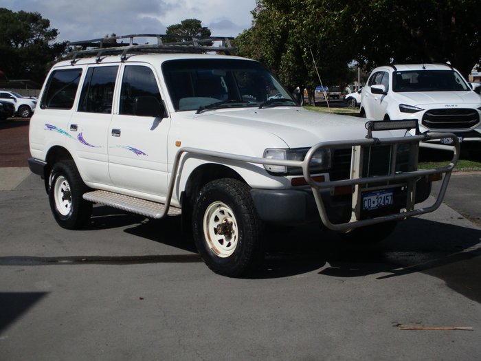 2000 Toyota Landcruiser GXL HZJ105R White
