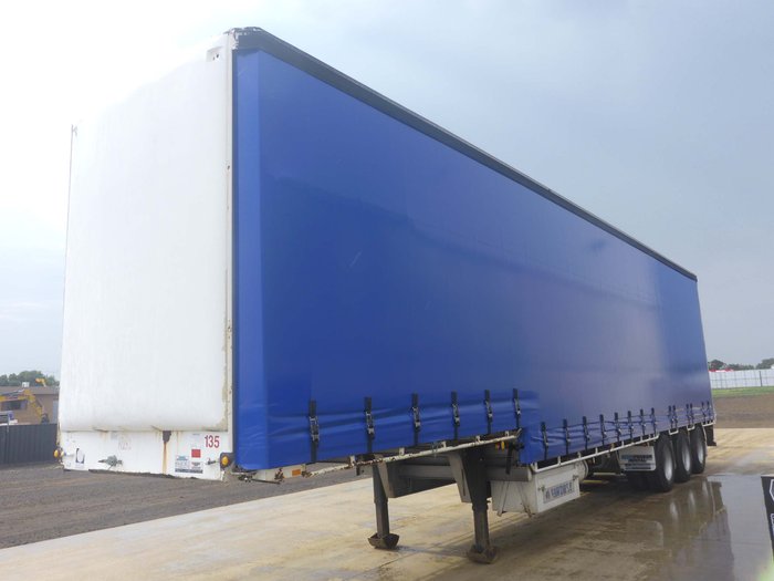 1998 Freighter 22 Pallet Dropdeck Curtainsider with Mezz