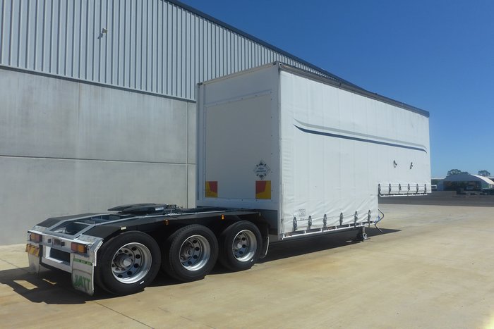 2009 Maxitrans 12 Pallet Double Dropdeck Curtainsider A Trailer with Mezz