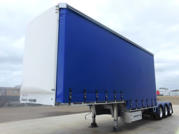 2017 Maxitrans 12 Pallet Dropdeck Curtainsider A Trailer with Mezz