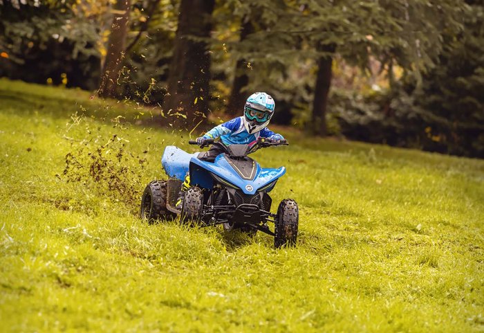 2025 CFMOTO CFORCE 110SE Baja Blue or Rocket Red
