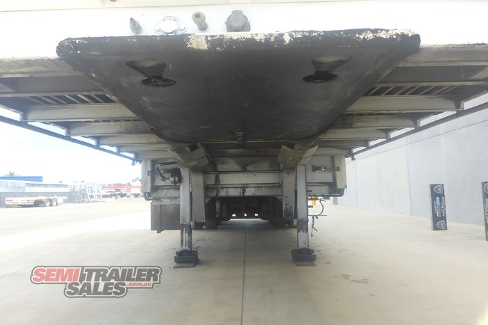 2003 Maxitrans 12 Pallet Dropdeck Curtainsider A Trailer with Mezz