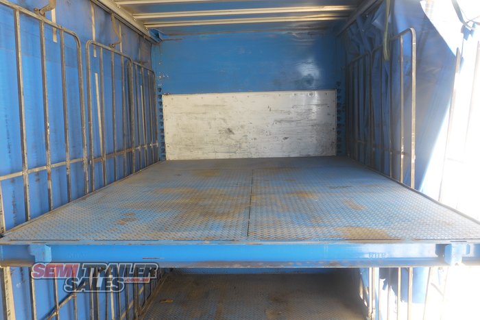 2007 Vawdrey 14 Pallet Double Dropdeck Curtainsider A Trailer with Mezz