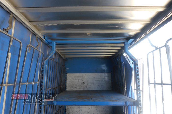 2007 Vawdrey 14 Pallet Double Dropdeck Curtainsider A Trailer with Mezz