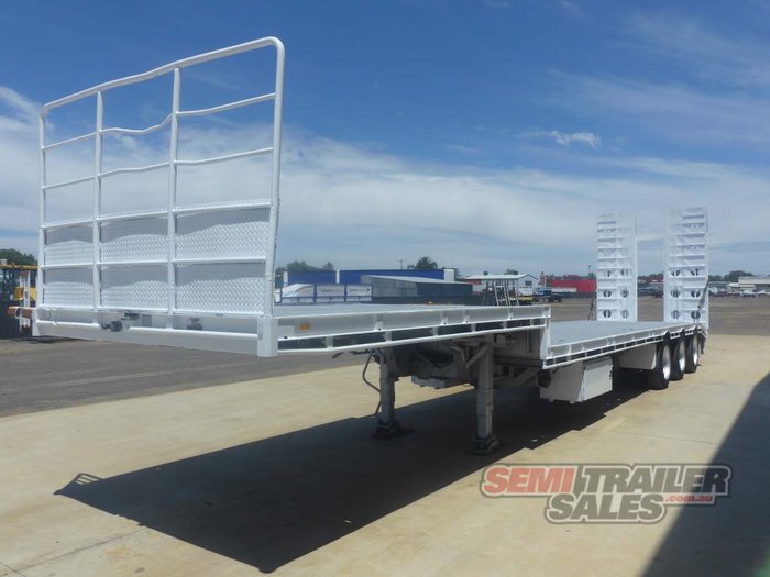 2009 Barker 45FT-70FT Dropdeck Extendable with Ramps