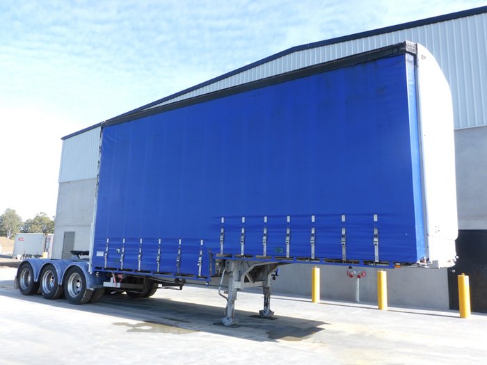 2008 Krueger 12 Pallet Dropdeck Curtainsider A Trailer (4.6m High)