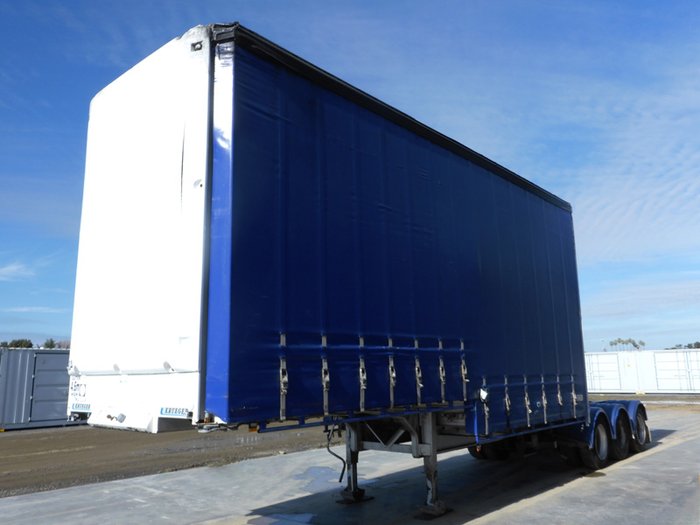 2008 Krueger 12 Pallet Dropdeck Curtainsider A Trailer (4.6m High)