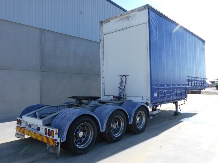 2008 Krueger 12 Pallet Dropdeck Curtainsider A Trailer (4.6m High)